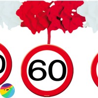 Girlanda iz papirja za 60 let Dolžina: 4m